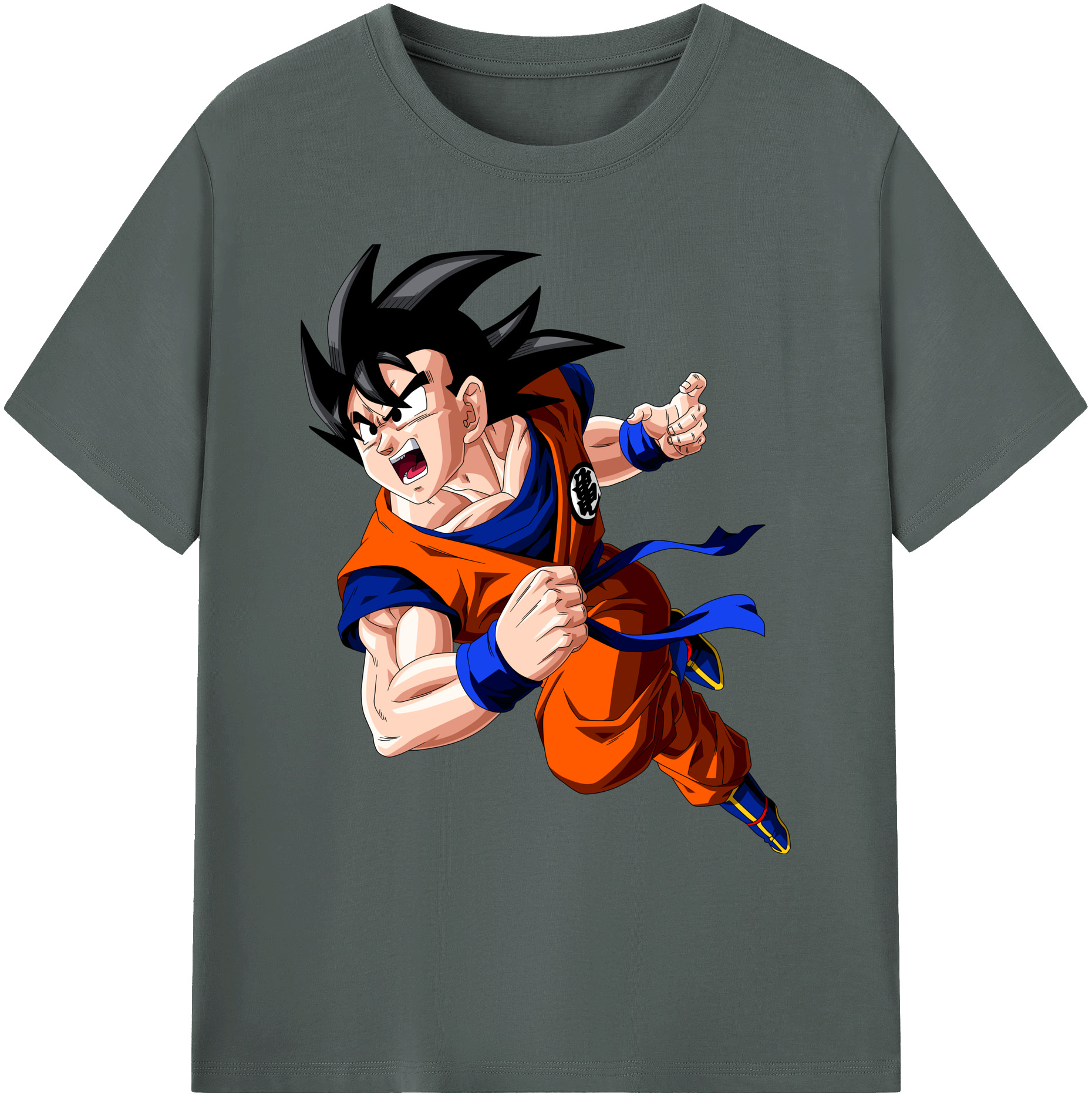 （画像用） ドラゴンボール 孫悟空（そん ごくう）Son Goku カカロット DRAGON BALL Kakarotto 綿100％ メンズ半袖Tシャツ｜肌触りやわらか＆通気性